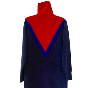 Color block Sweatter Dress  XS